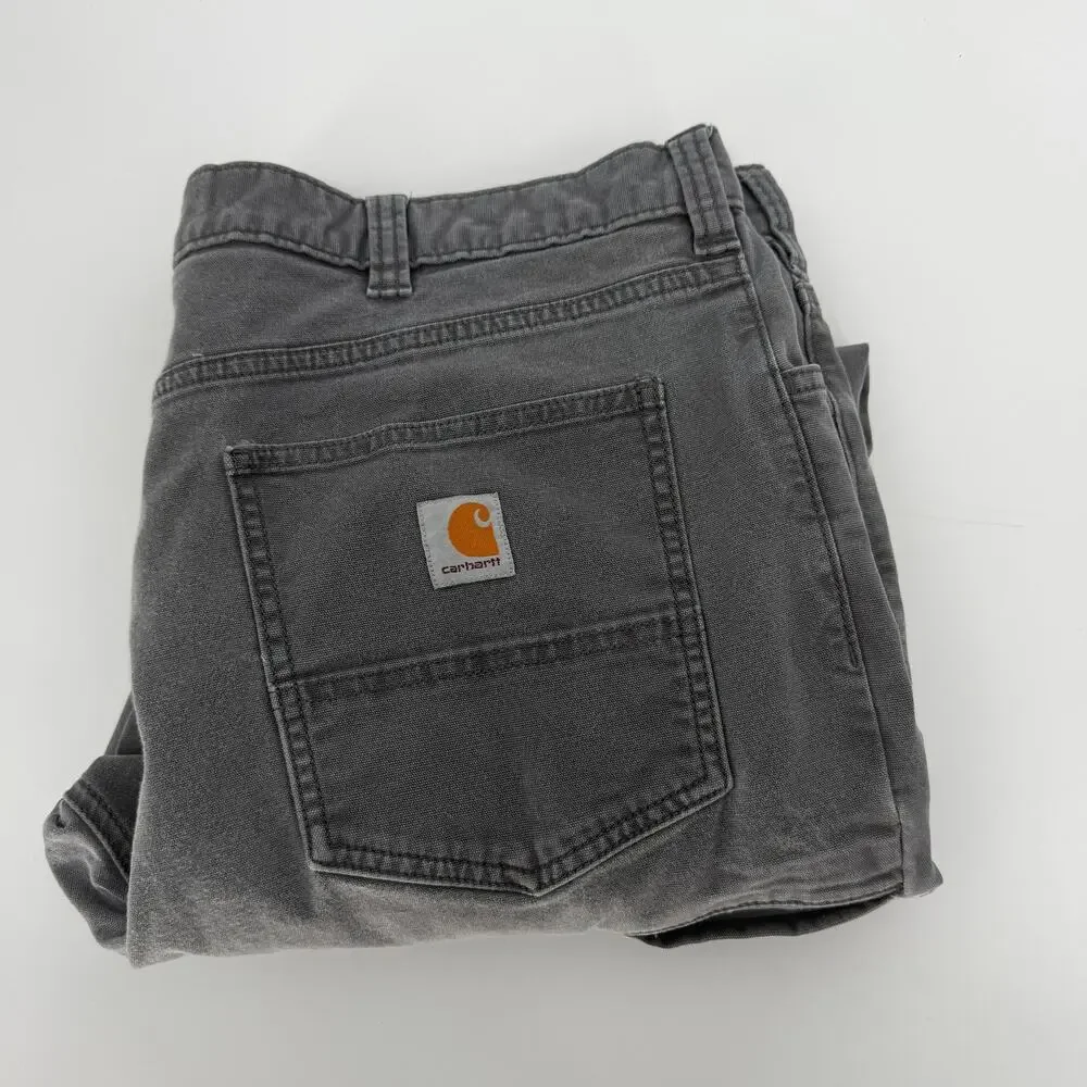 Carhartt‎ Cargo Pants Mens 40X30 (38x28 ACTUAL) Gray Relaxed Fit Workwear